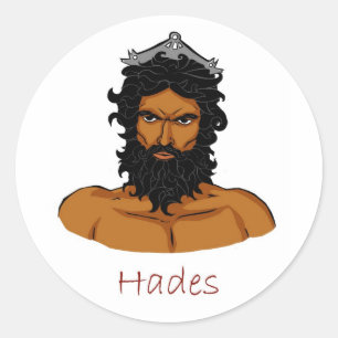 Hades - Griechischer Gott Runder Aufkleber
