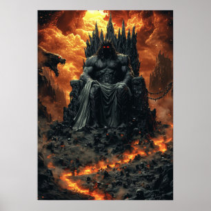 Hades, König der Unterwelt - Dunkler Feuergott Poster