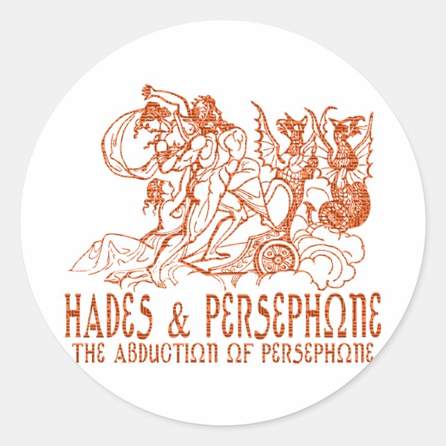 Hades & Persephone Runder Aufkleber (Vorderseite)