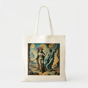 Hades und Persephone, die in die Unterwelt absteig Tragetasche