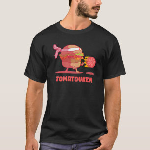 Hadouken Burger Street Fight Tomate in Fast Food V T-Shirt