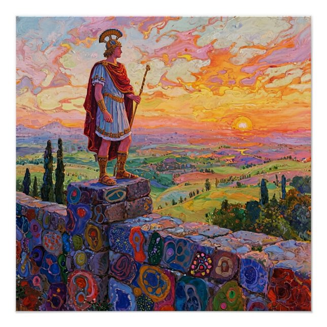 Hadrian surveys his empire poster (Vorderseite)