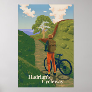 Hadrians Radweg Radreise Poster