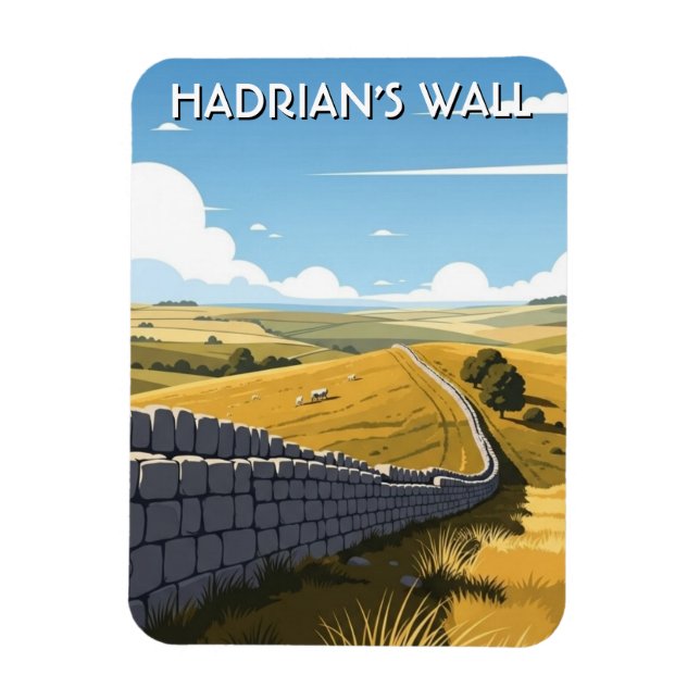 Hadrianswall-Reise Magnet (Vertikal)