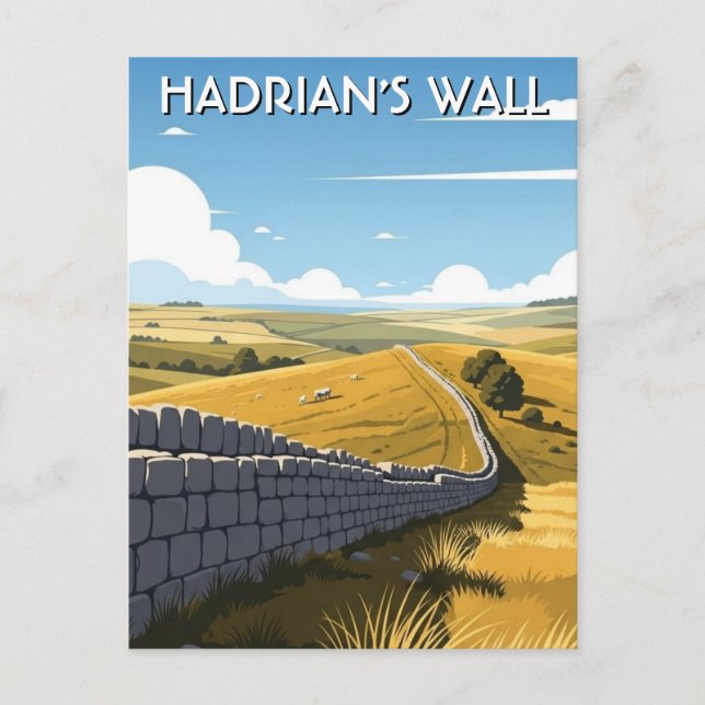 Hadrianswall-Reise Postkarte (Vorderseite)