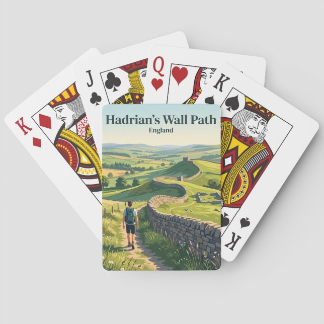 Hadrianswall-Weg England Spielkarten (Rückseite)
