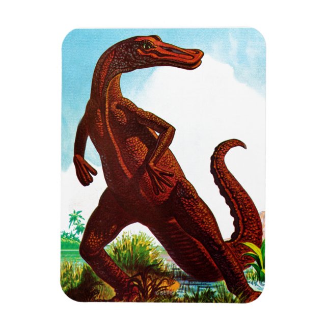 Hadrosaurus Dinosaur Magnet (Vertikal)