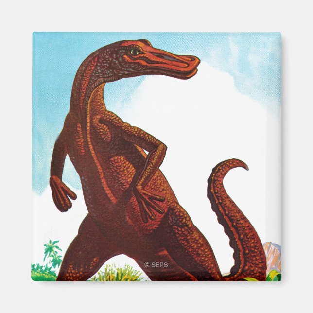 Hadrosaurus-Dinosaurier Magnet (Vorne)