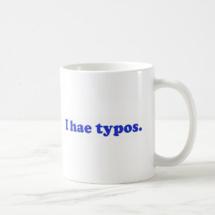 Hae I Typos - Blau Kaffeetasse