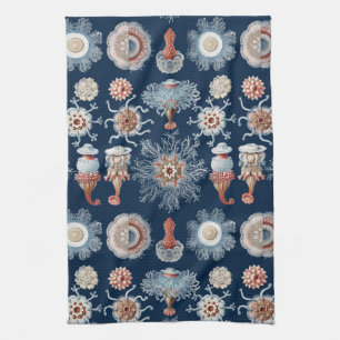 Haeckel Natur Kunst Siphonophorae Antikes Druckwer Geschirrtuch