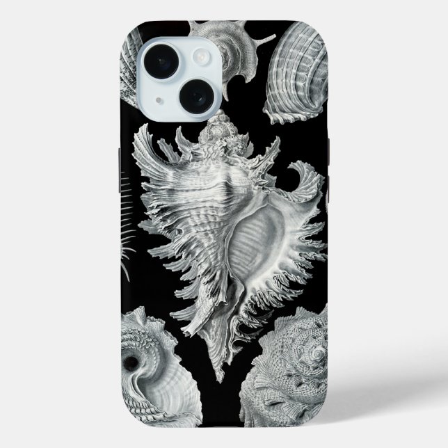 Haeckel Negativ iPhone 15 Hülle (Rückseite)
