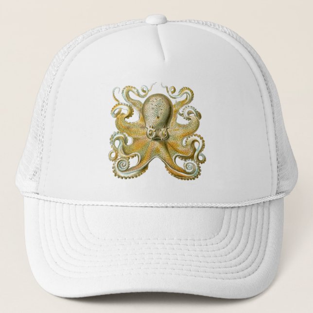 Haeckel-Oktopus Truckerkappe (Vorderseite)