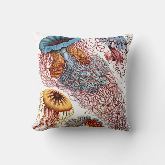 Haeckel ~ Quallen-Kissen Kissen (Vorderseite)