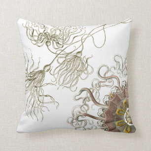 Haeckel Vintage Meereswelt Kissen