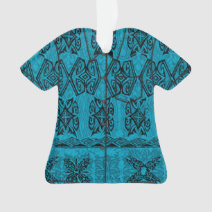 Haena Beach Hawaiian Primitive Tapa Aloha Shirt
