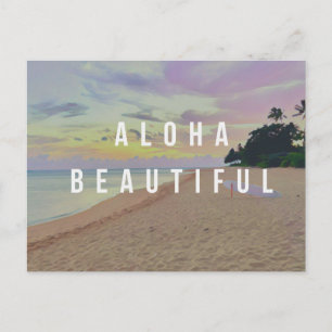Haena Sonnenaufgang Aloha Schönes Postkartenbild Postkarte
