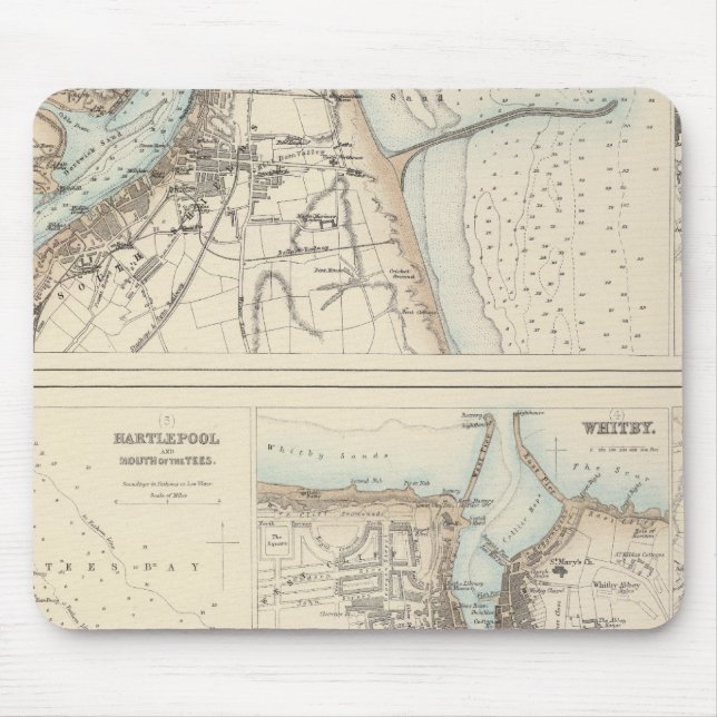 Häfen an der Ostküste Englands Mousepad (Vorne)