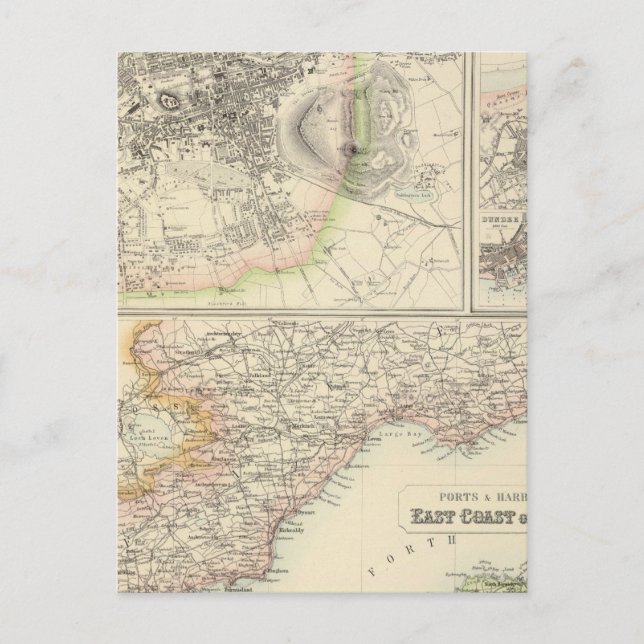 Häfen an der Ostküste Schottlands Postkarte (Vorderseite)