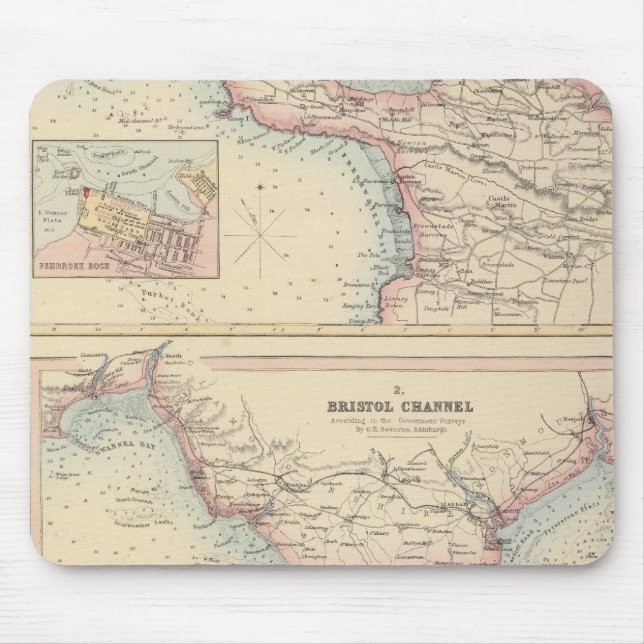 Häfen an der Südküste Englands 2 Mousepad (Vorne)