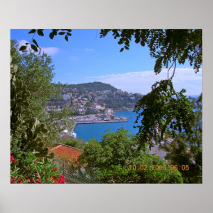 Hafen an Nizza, Frankreich Poster