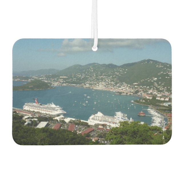 Hafen auf den St. Thomas-Inseln der US-Jungfrau Autolufterfrischer (Vorderseite)