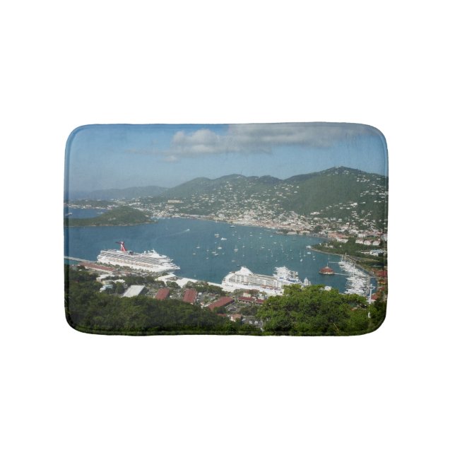 Hafen auf den St. Thomas-Inseln der US-Jungfrau Badematte (Vorderseite)
