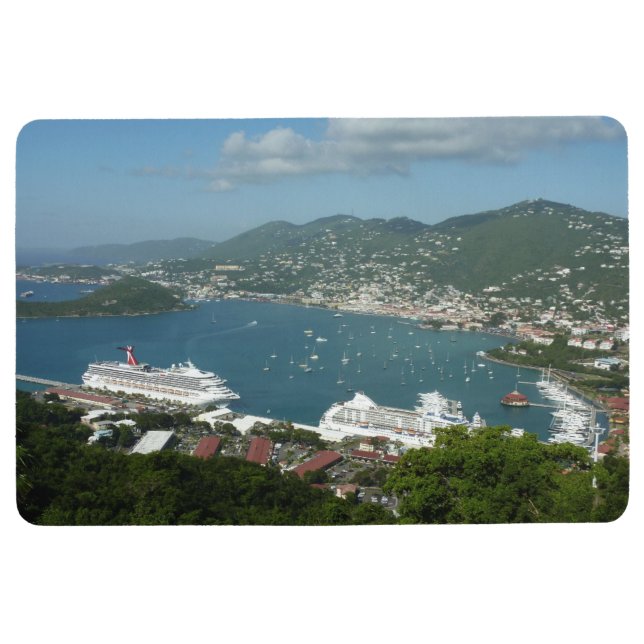 Hafen auf den St. Thomas-Inseln der US-Jungfrau Bodenmatte (Vorderseite)