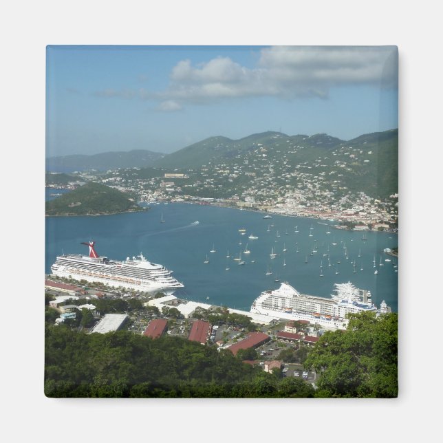 Hafen auf den St. Thomas-Inseln der US-Jungfrau Magnet (Vorne)