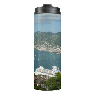 Hafen auf den St. Thomas-Inseln der US-Jungfrau Thermosbecher
