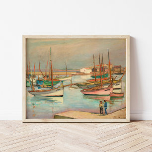 Hafen auf der Insel Yeu   Henri Lebasque Poster