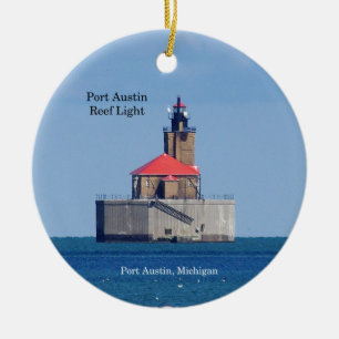 Hafen-Austin-Riff-Lichtverzierung Keramik Ornament