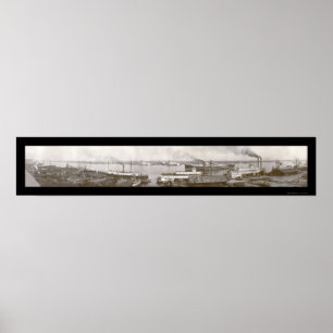 Hafen beweglichen AL Fotos 1909 Poster