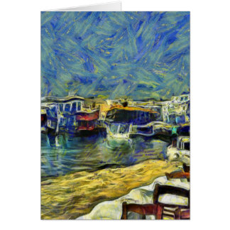 Hafen-Café in Mykonos Griechenland KPA