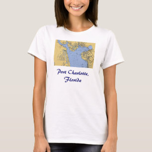 Hafen Charlotte, Florida Seediagramm-T - Shirt