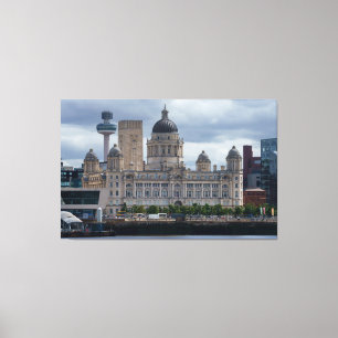 Hafen des Gebäude Liverpool Leinwanddruck