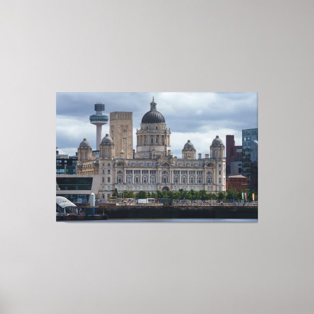 Hafen des Gebäude Liverpool Leinwanddruck (Vorderseite)