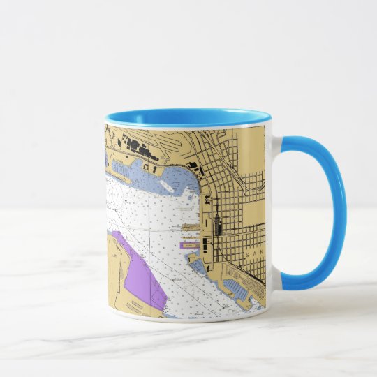 HAFEN-Diagramm-Tasse Sans Diago CA See Tasse