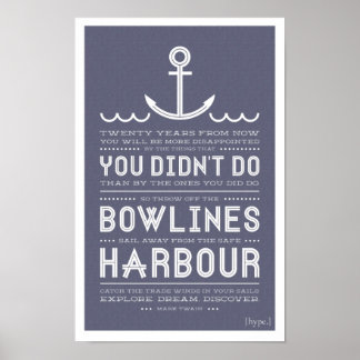 Hafen Druck Poster