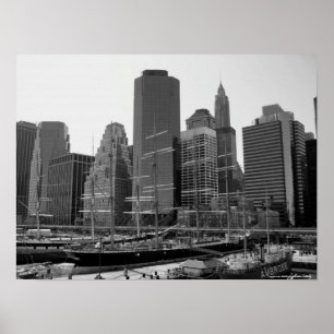 Hafen-Fotografieplakat Manhattans, Südsee Poster