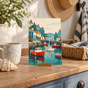 Hafen für kleine Boote Kunstprint Poster