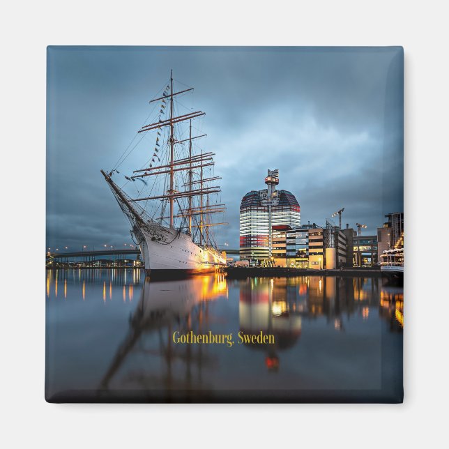 Hafen Göteborg, Schweden Magnet (Vorne)