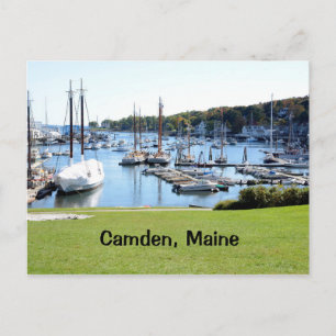 Hafen in Camden, Maine Postkarte