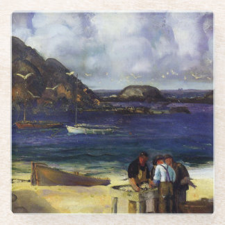 Hafen in Monhegan - George Bellows - 1913 Glasuntersetzer