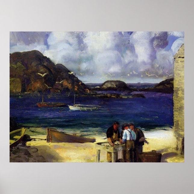 Hafen in Monhegan - George Bellows - 1913 Poster (Vorne)