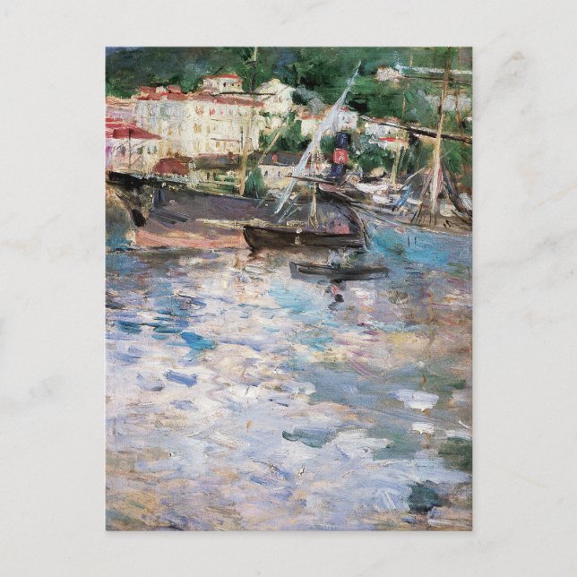 Hafen in Nizza Postkarte (Vorderseite)