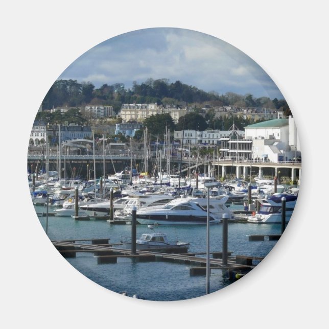 Hafen in Torquay Magnet (Vorne)