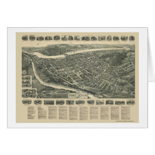 Hafen Jervis, NY panoramische Karte - 1920