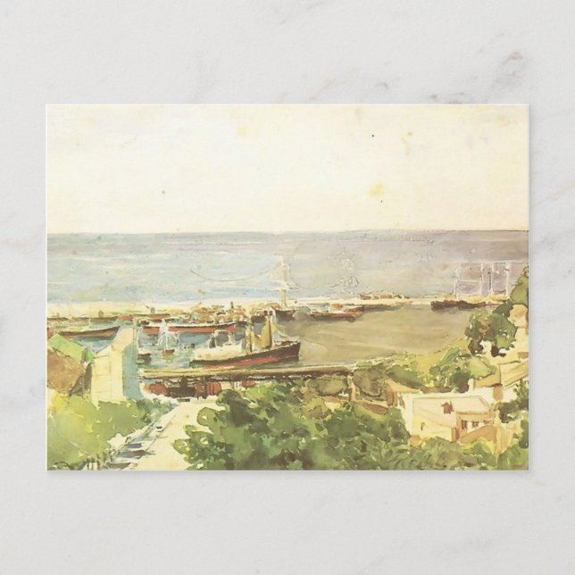 Hafen Mikhail Vrubel-Odessa Postkarte (Vorderseite)