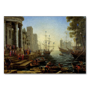 Hafen mit der Einschiffung der heiligen Ursula Tischnummer