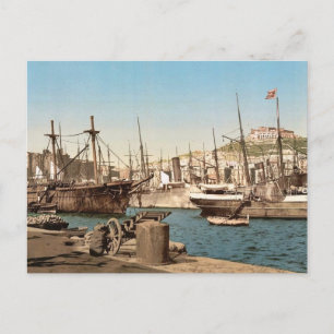 Hafen, Neapel, Italien Vintage Photochrom Postkarte